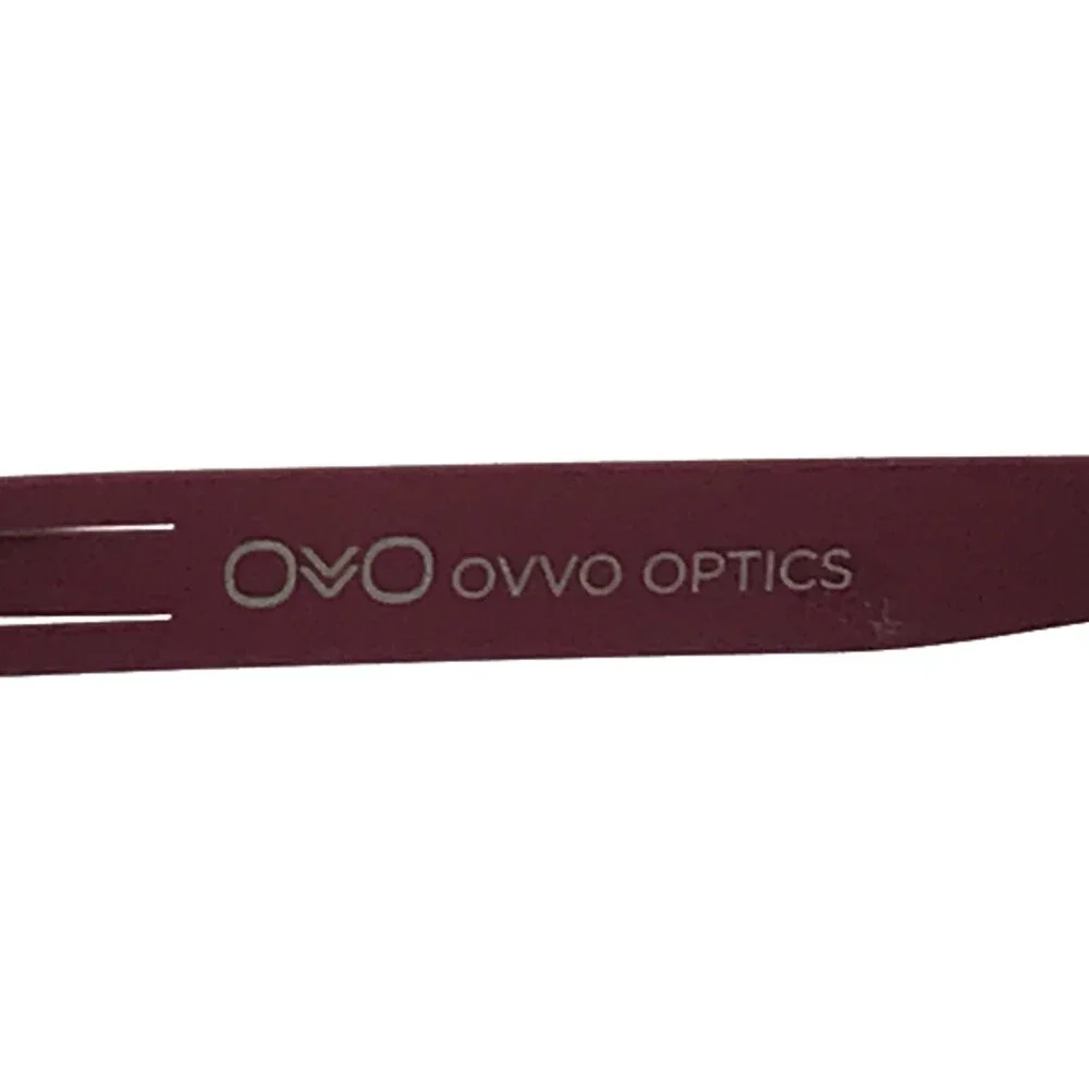 Ovvo Optics Eyeglasses Frames 3891 c5700 Burgundy Butterfly Wire Rim 52-18-135